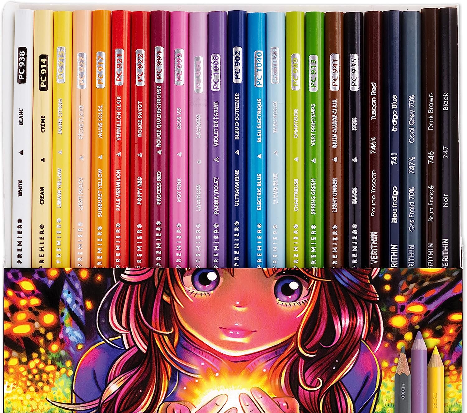 Prismacolor Premier Colored Pencils, Manga Colors, 23 Pack - Image 3
